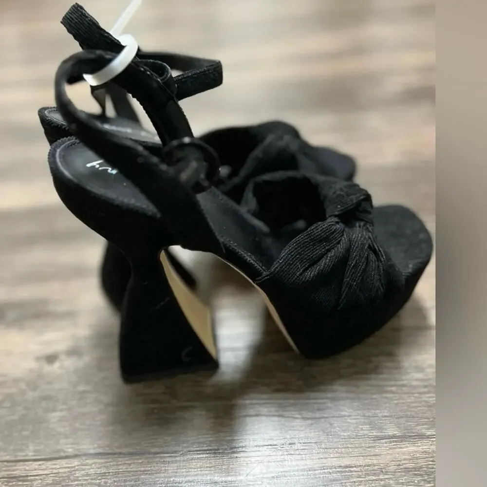 Sam Edelman Audrea Platform Heels 5.5 Black | Chunky Block | Y2K Core Chic NWOB